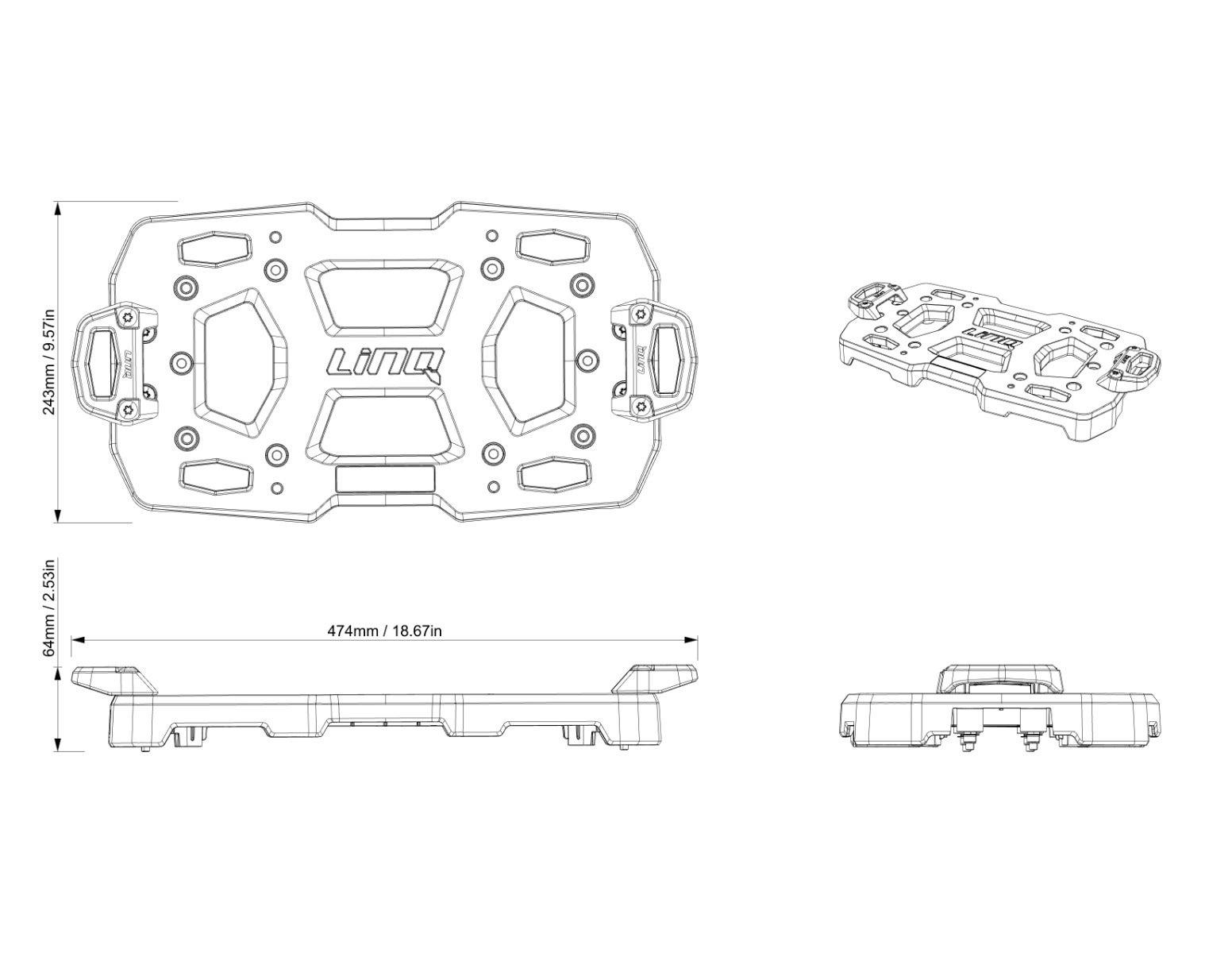 Support vertical LinQ (plaque seulement) Can-Am Defender — photo 4
