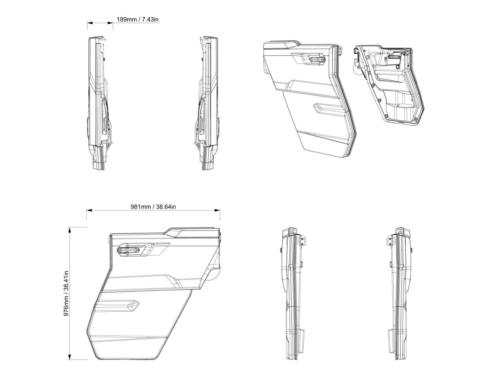 Demi-portes arrière de luxe pour Can-Am Defender — photo 3