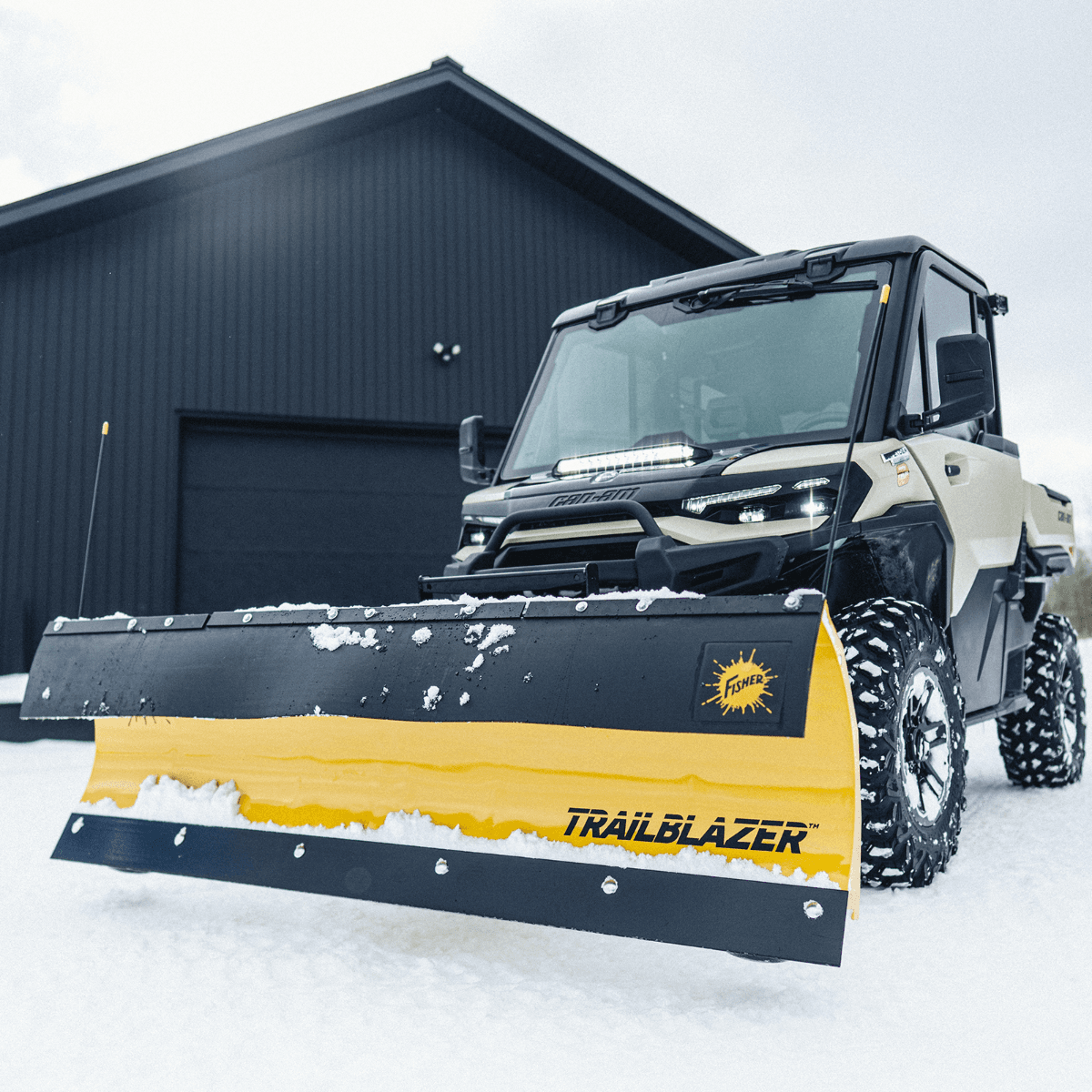 Pelle FISHER robuste en acier de 203 cm (80 pouces) Can-Am Defender — photo 2