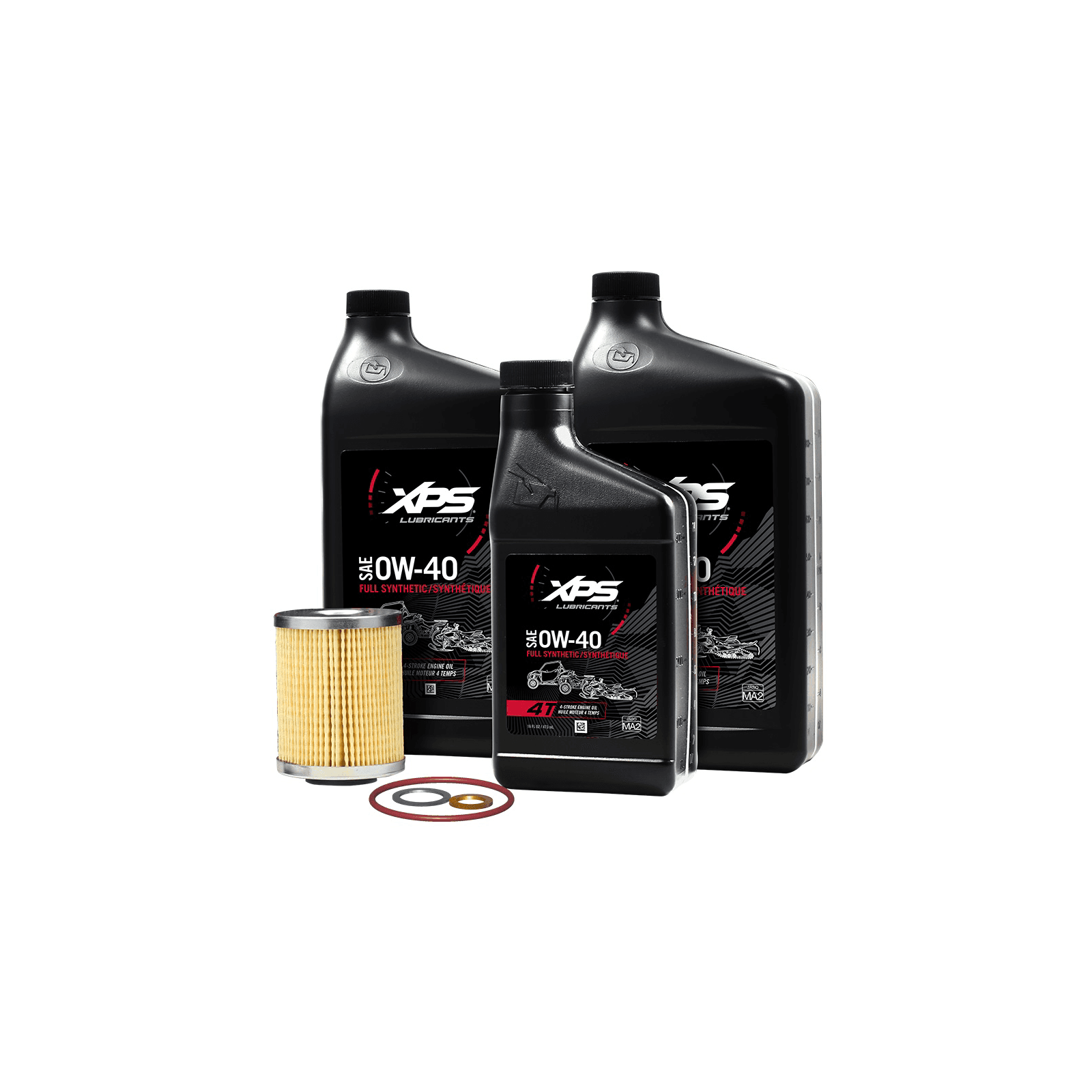 XPS 4T 0W-40 Synthetic Oil Change Kit for Rotax 500 cc or more V-Twin engine* — photo 2
