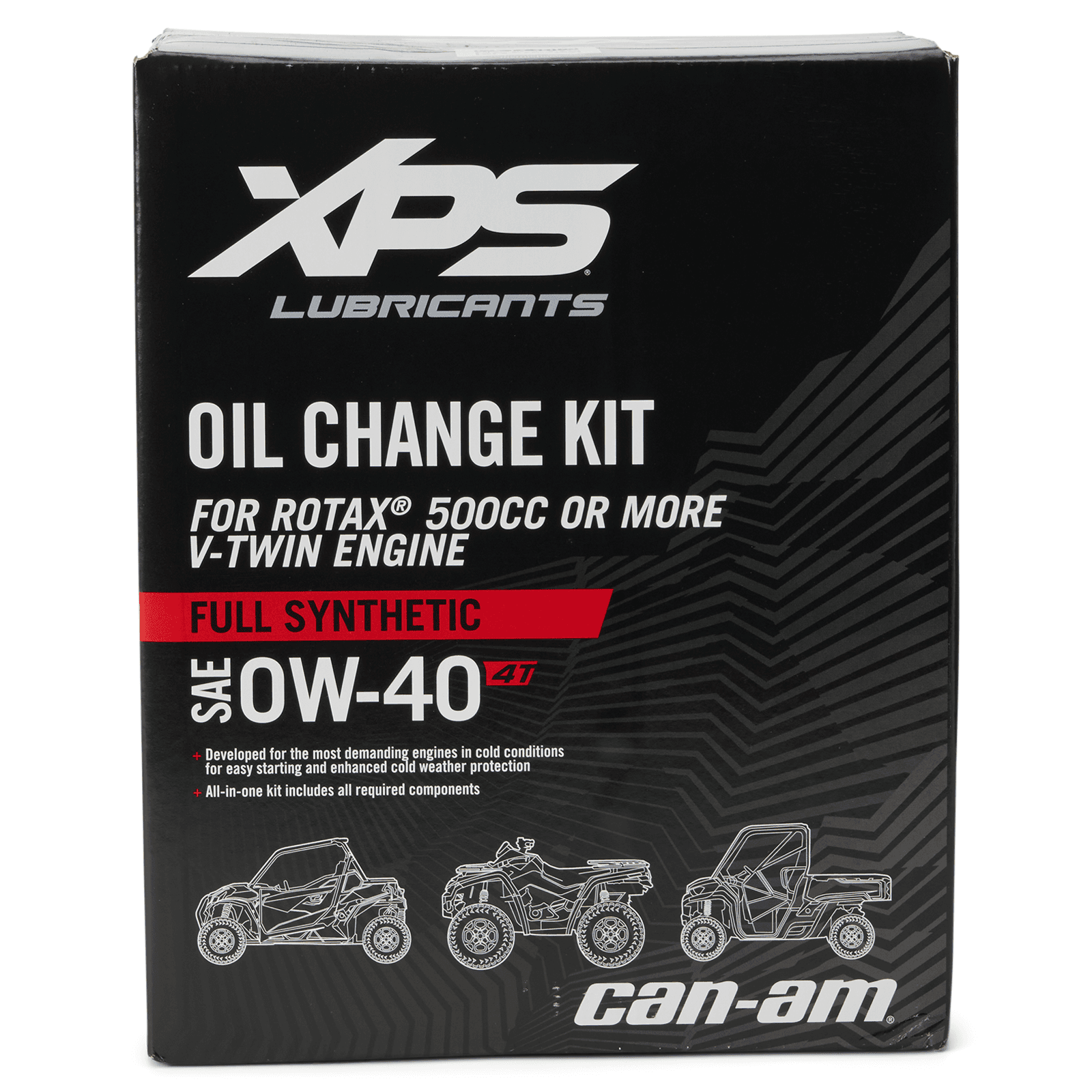 XPS 4T 0W-40 Synthetic Oil Change Kit for Rotax 500 cc or more V-Twin engine*