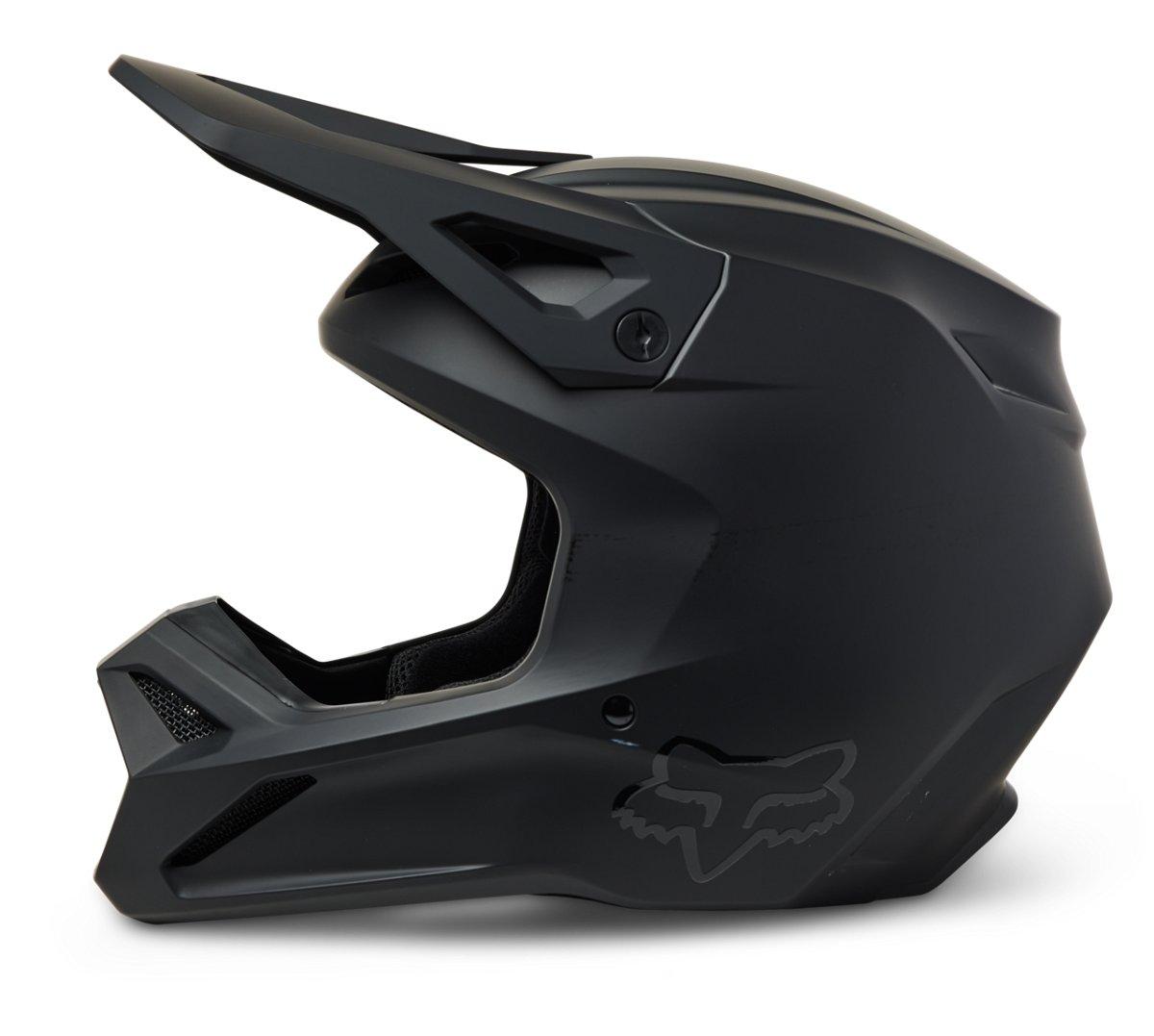 Casque V1 Matte Black DOT/ECE pour enfant — photo 2