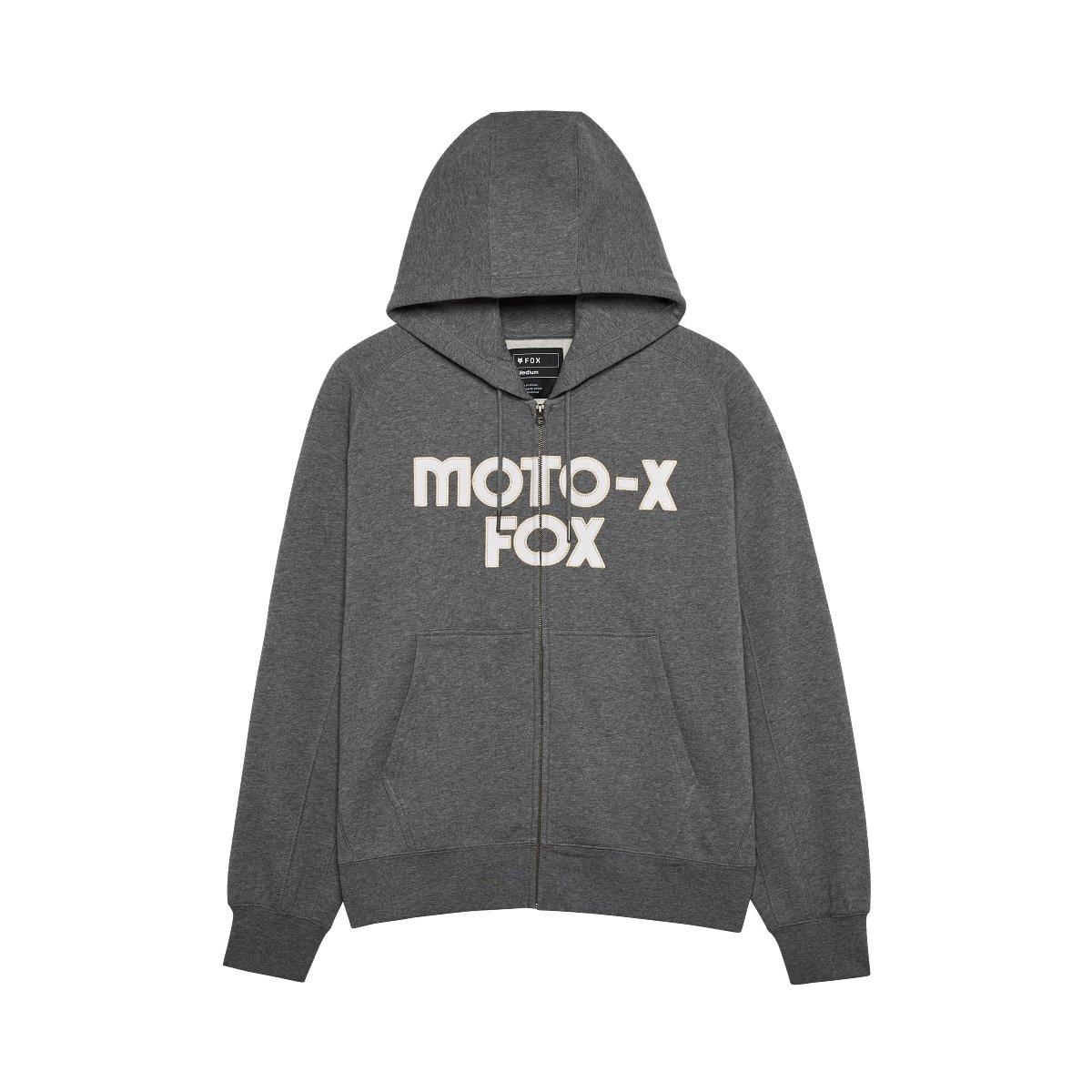 Veste en molleton à glissière Moto-X ample pour homme
