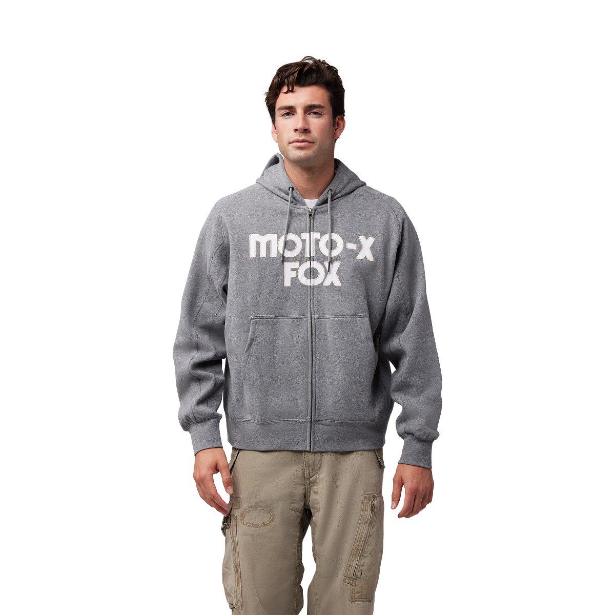 Veste en molleton à glissière Moto-X ample pour homme — photo 3