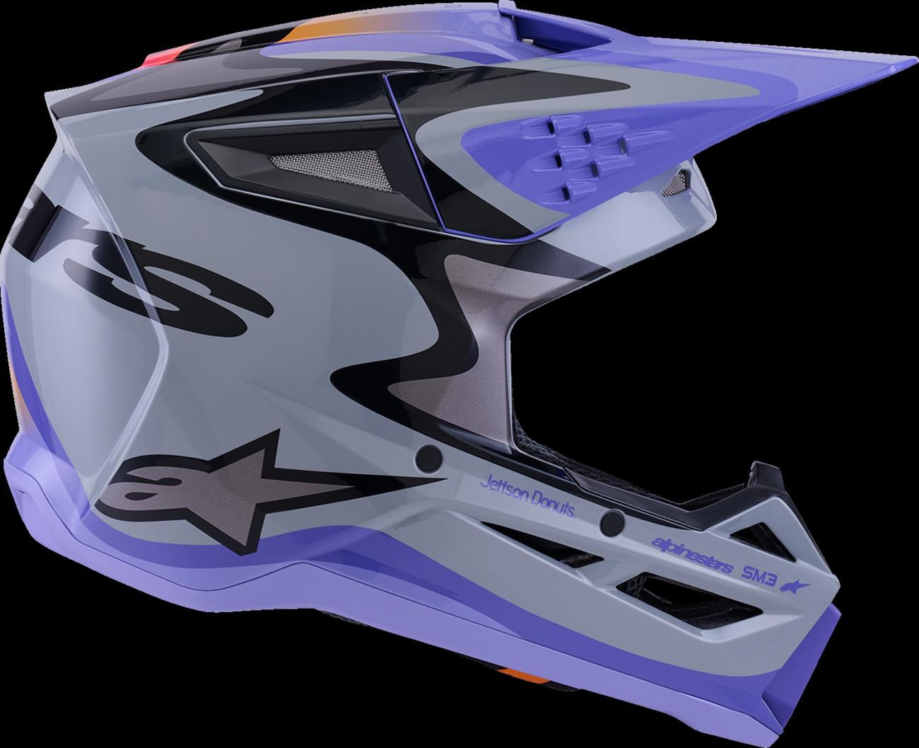 HELMET SM3 JETTSON GRAY/PUR/BLK — photo 2