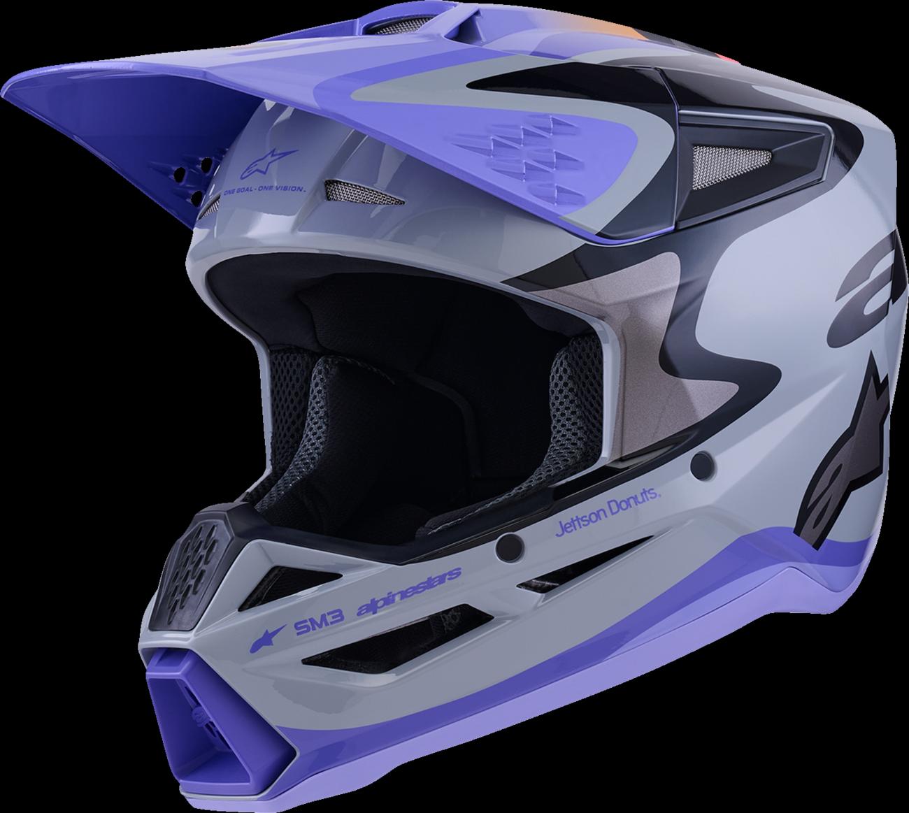 HELMET SM3 JETTSON GRAY/PUR/BLK — photo 3