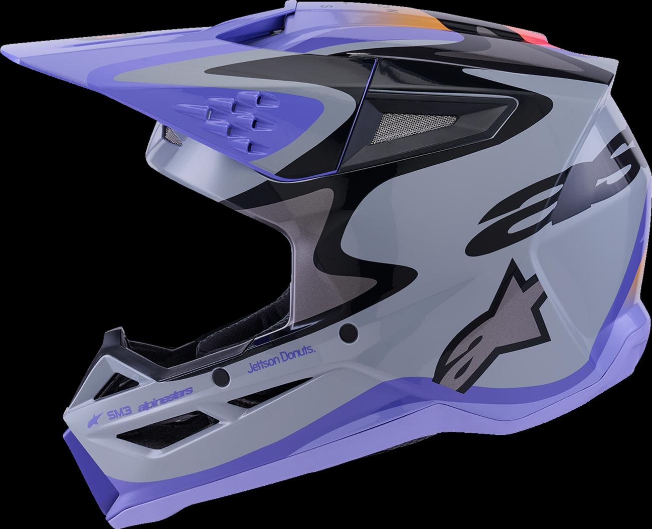 HELMET SM3 JETTSON GRAY/PUR/BLK — photo 7