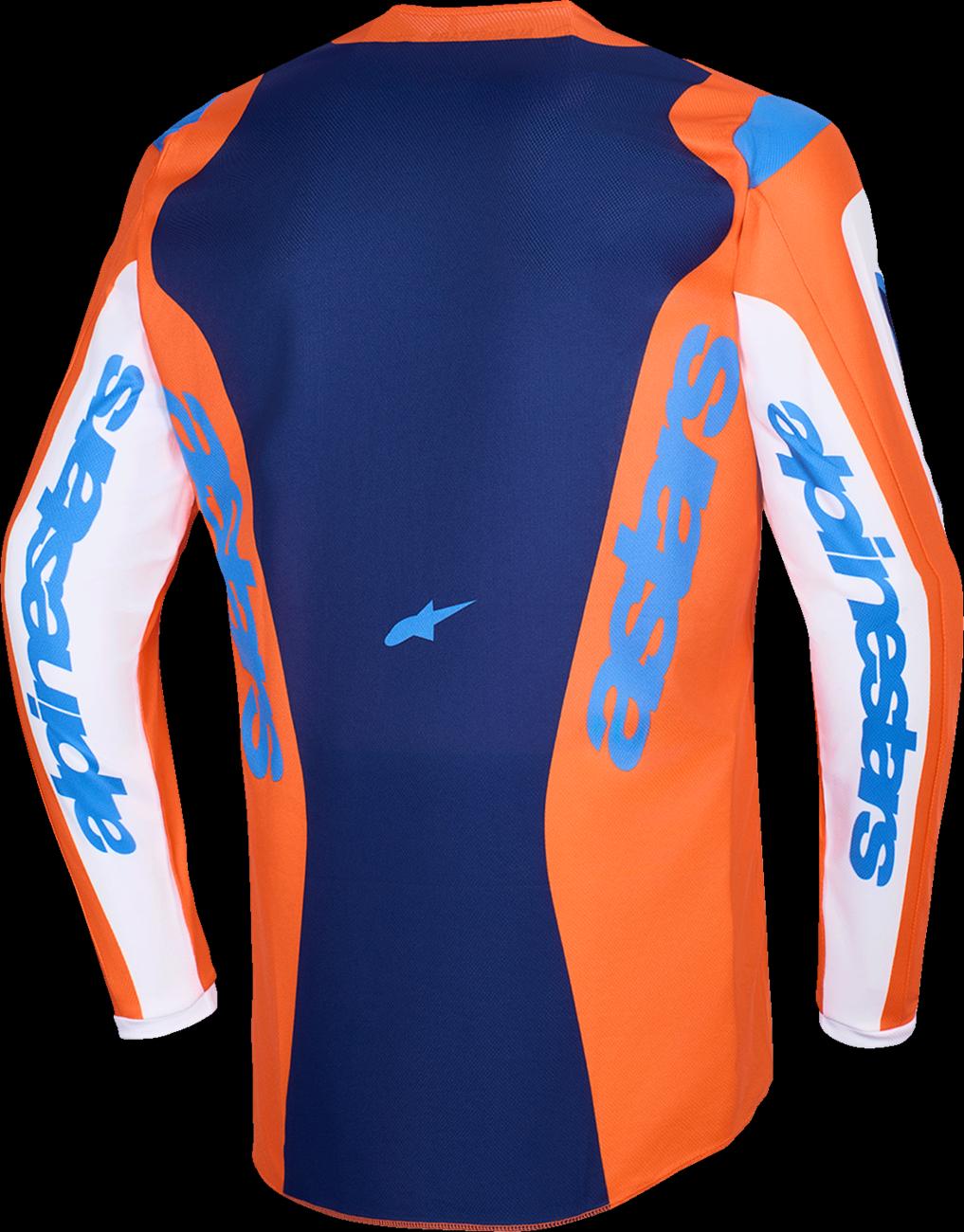 JERSEY FLUID GRID ORAN/BLUE