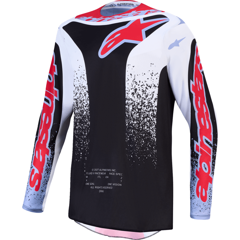 JERSEY FLUID DRAG BK/WH/BL/RD