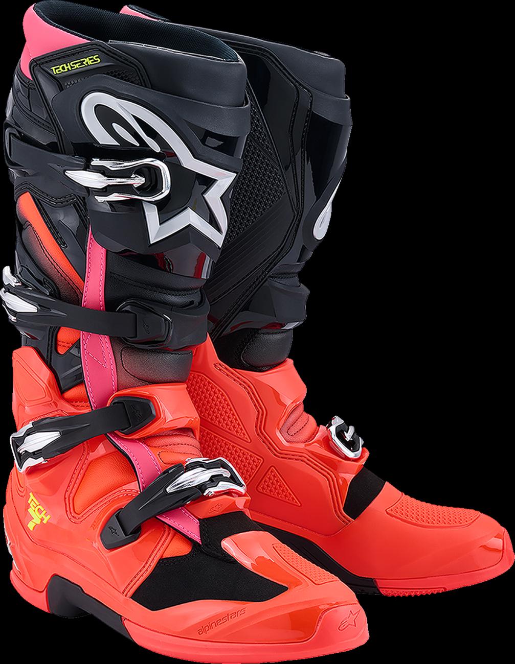 BOOT TECH 7 BLK/RD FLUO/PNK FLUO 9 — photo 2
