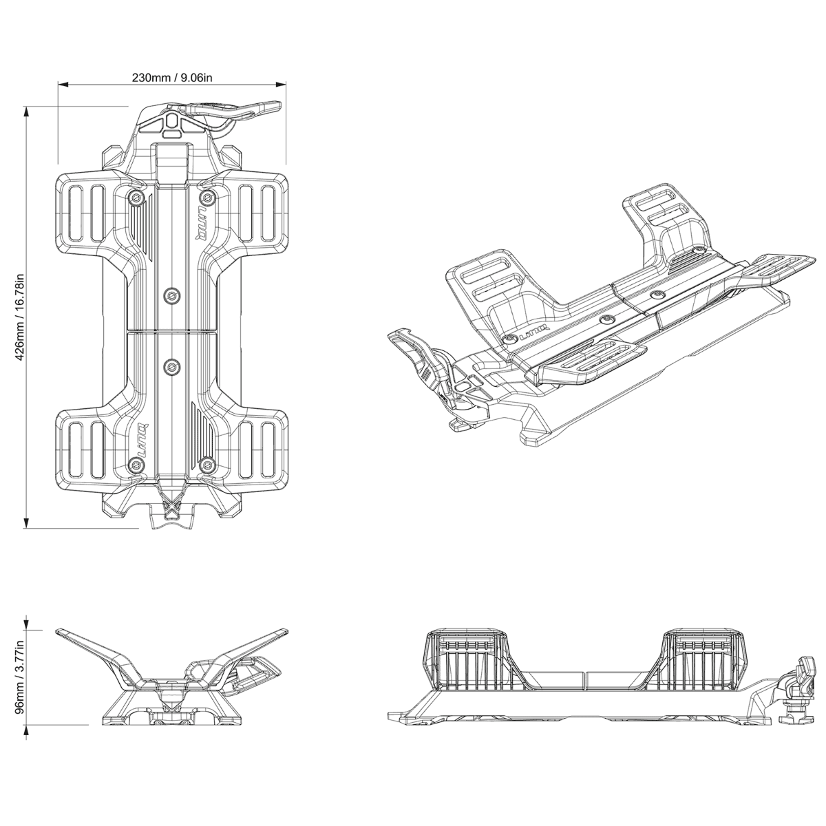 Sea-Doo Support arrière LinQ pour tapis flottant pour motomarine et ponton Switch — photo 4