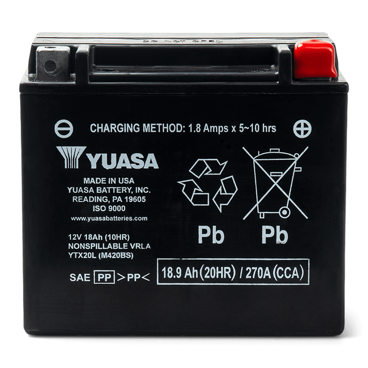 Sea-Doo Batterie Yuasa - YTX20L - AGM, activée en usine* — photo 3