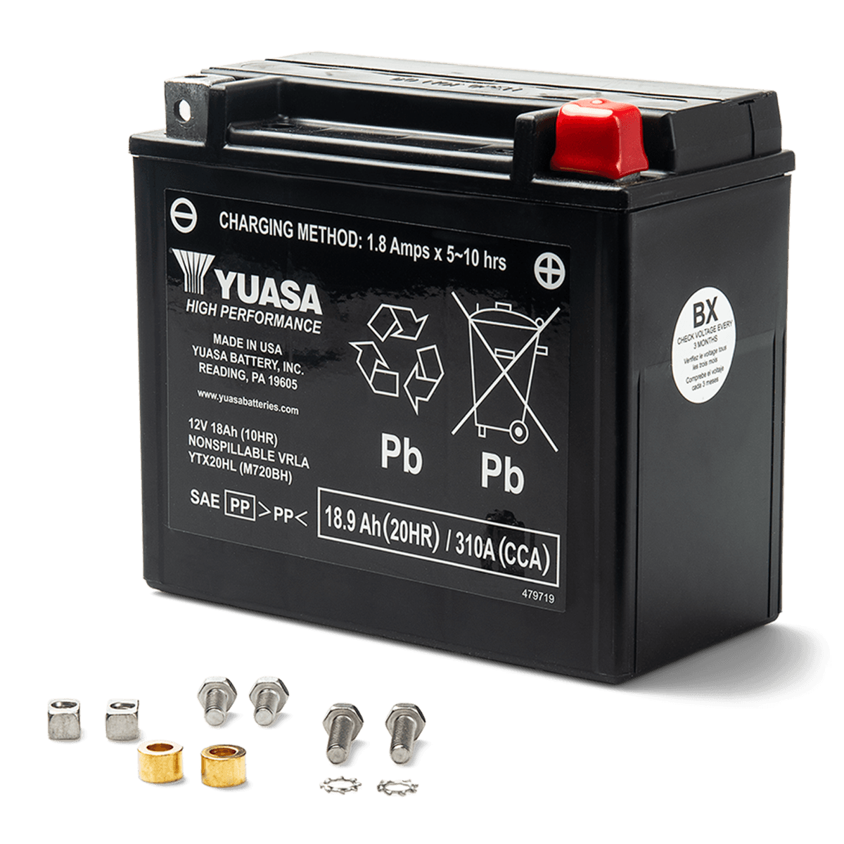 Sea-Doo Batterie Yuasa - YTX20HL - AGM, activée en usine* — photo 2