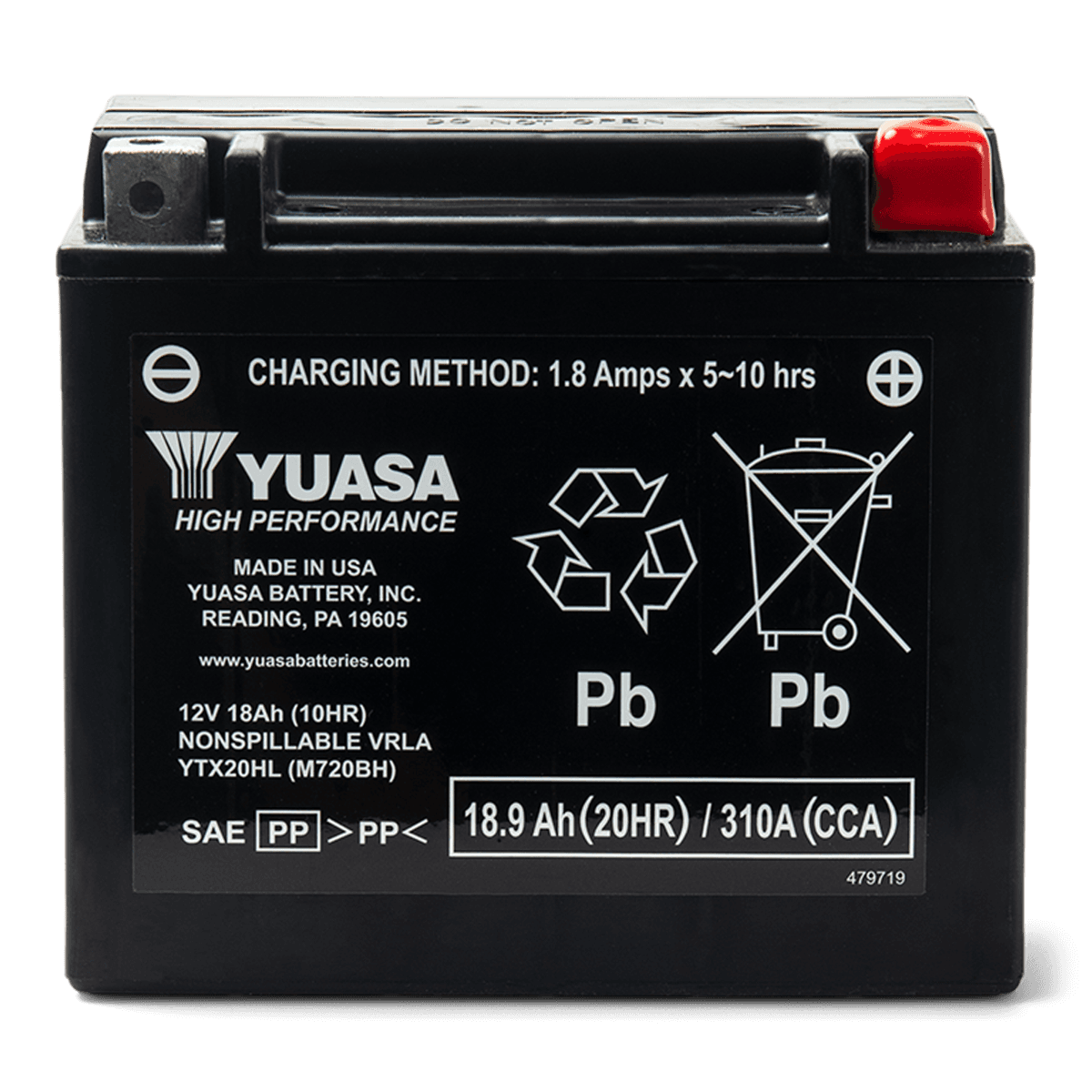 Sea-Doo Batterie Yuasa - YTX20HL - AGM, activée en usine* — photo 3