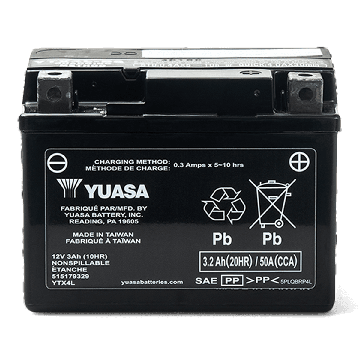 Sea-Doo Batterie Yuasa - YTX4L - AGM, activée en usine* — photo 3