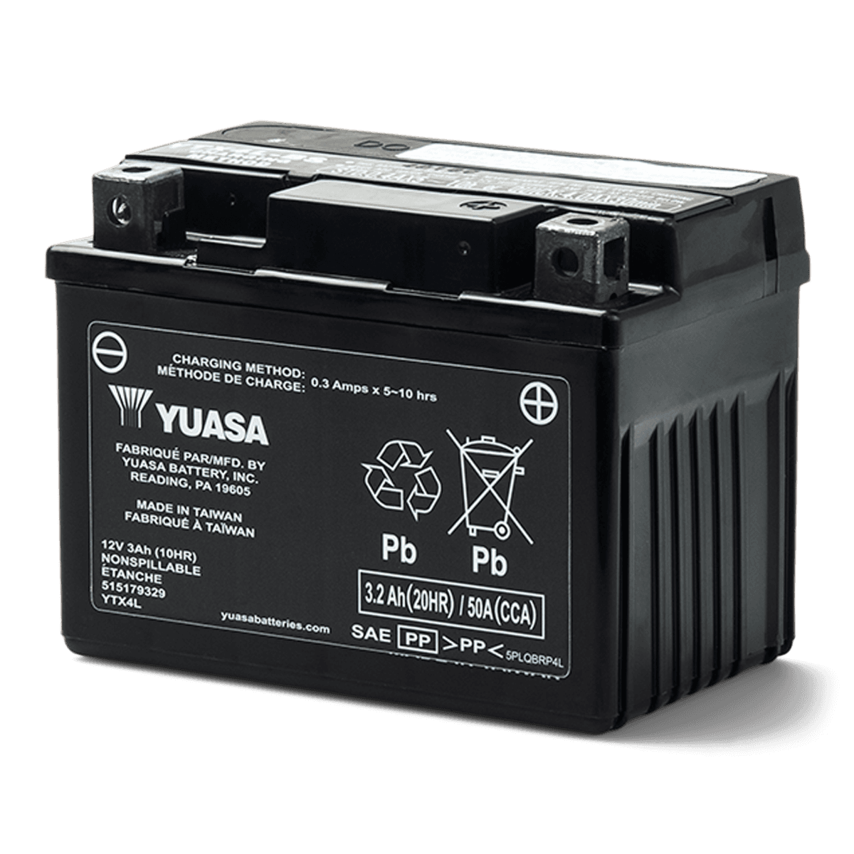 Sea-Doo Batterie Yuasa - YTX4L - AGM, activée en usine*