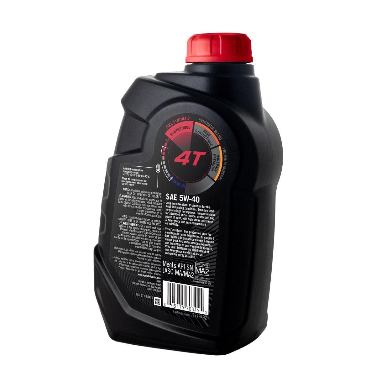 Sea-Doo 5W-40 - Huile synthétique 4T XPS (0.9 L)* — photo 2