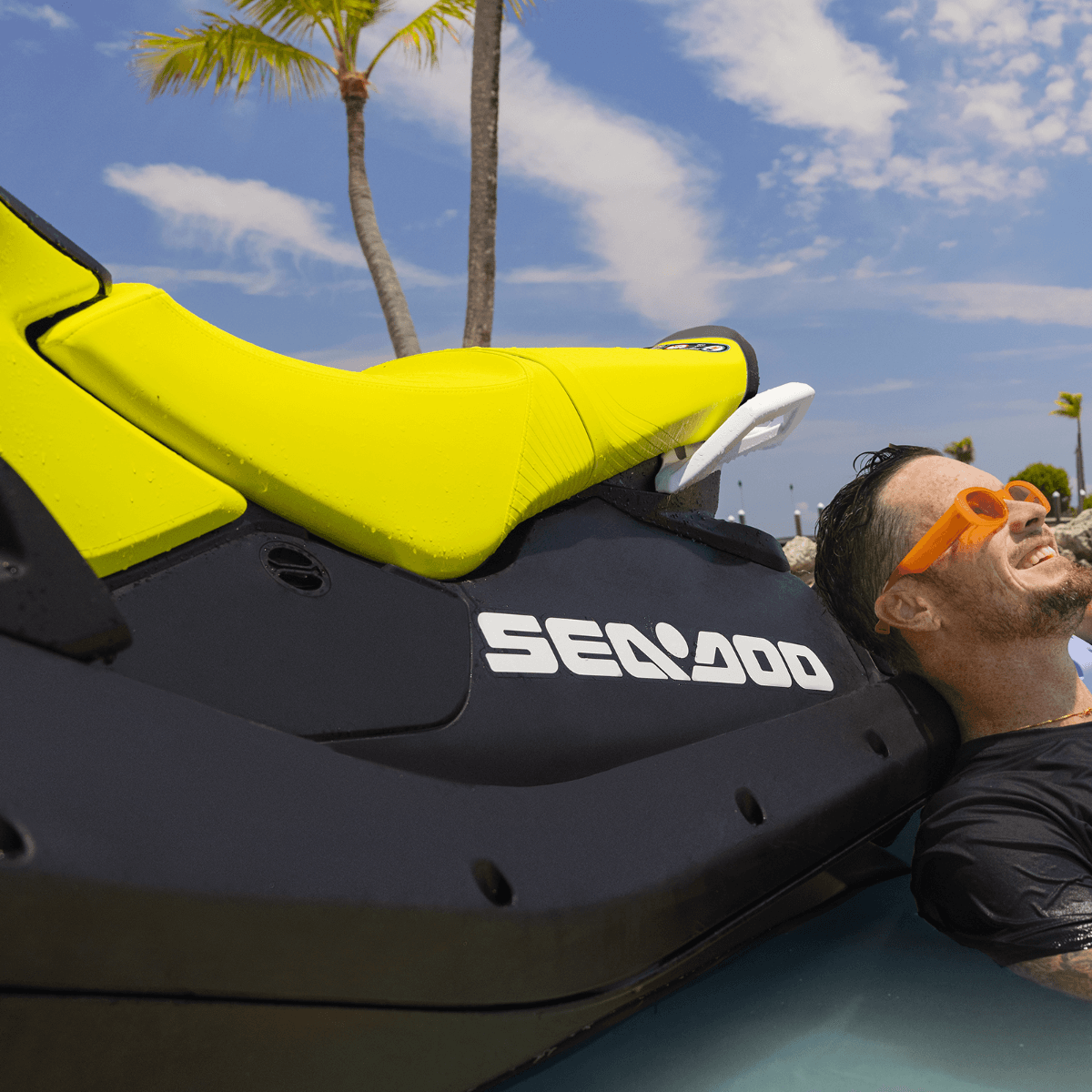 Sea-Doo Ensemble de siège 2 places jaune fluo pour Trixx — photo 3