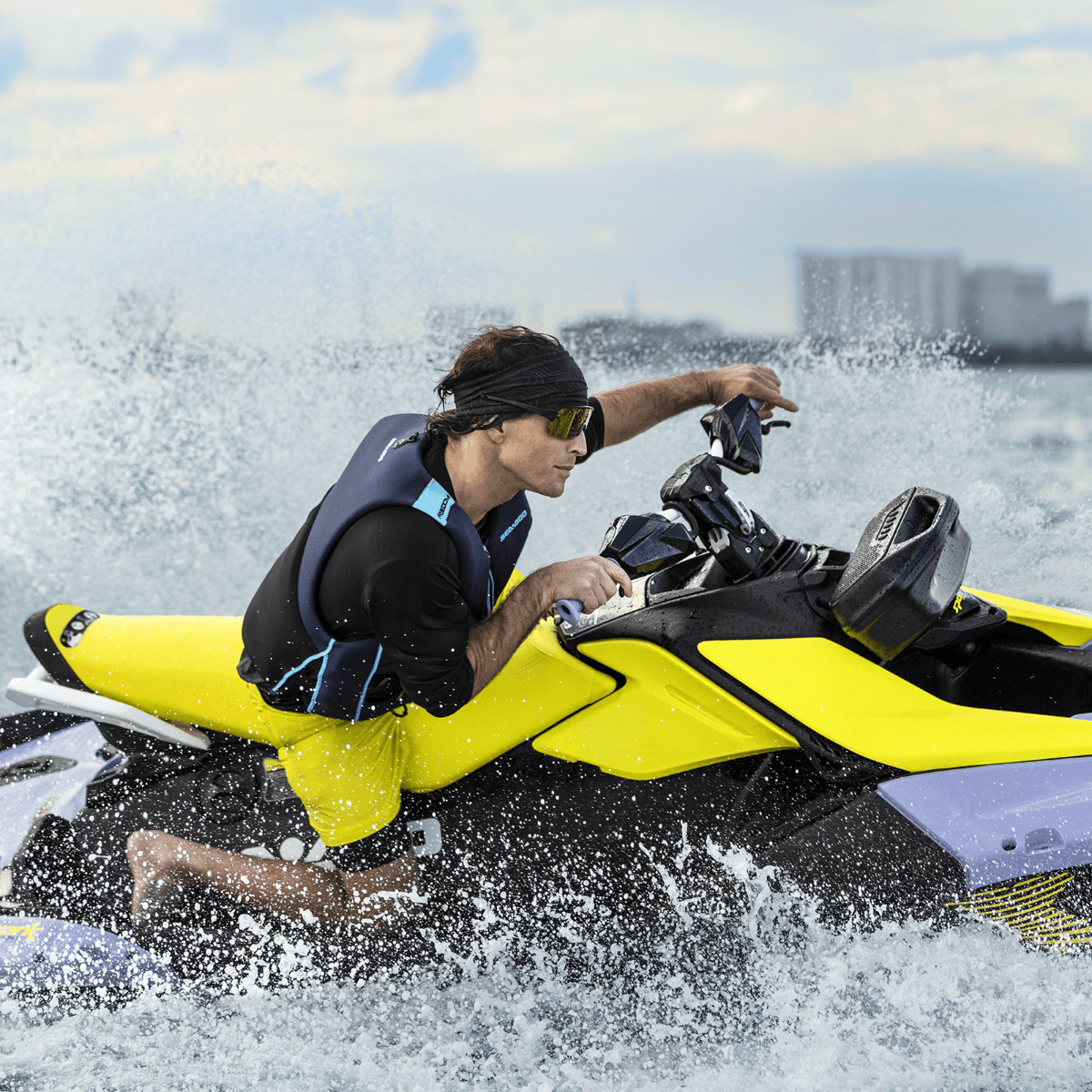 Sea-Doo Ensemble de siège 2 places jaune fluo pour Trixx — photo 5