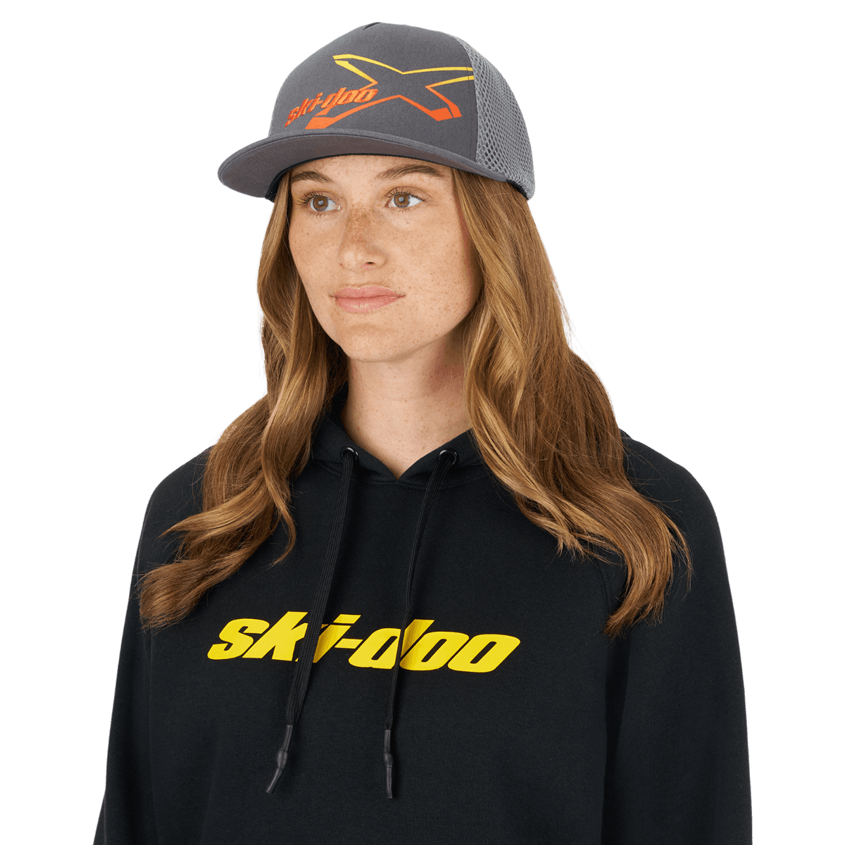 Casquette Ski-Doo à visière droite ajustée X-Team Gradiant Unisexe — photo 2