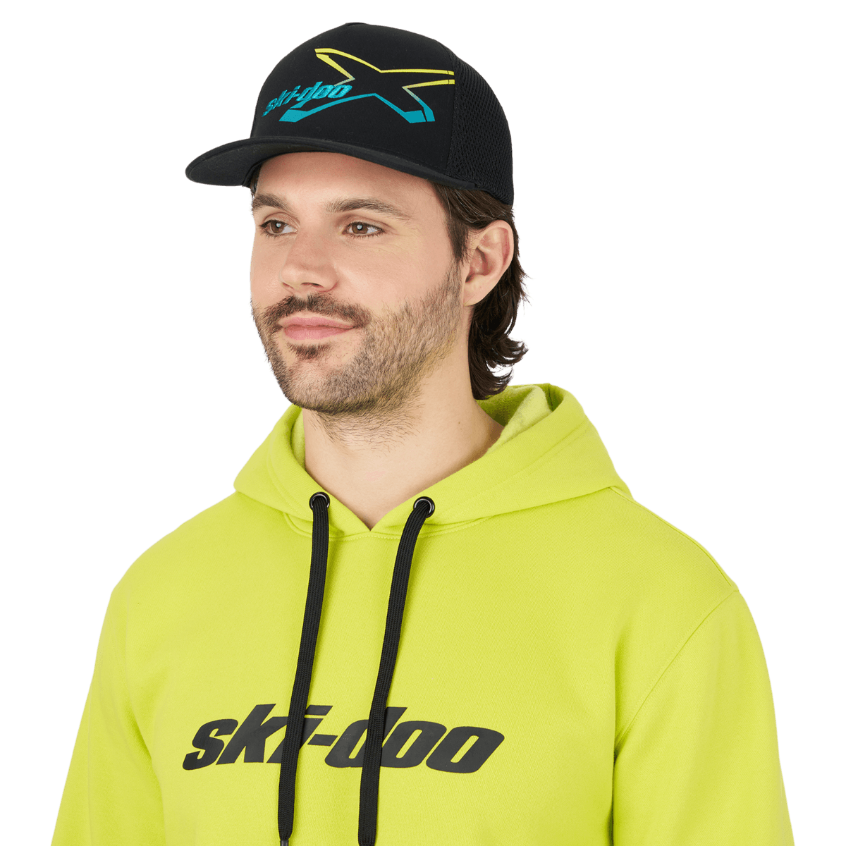 Casquette Ski-Doo à visière droite ajustée X-Team Gradiant Unisexe