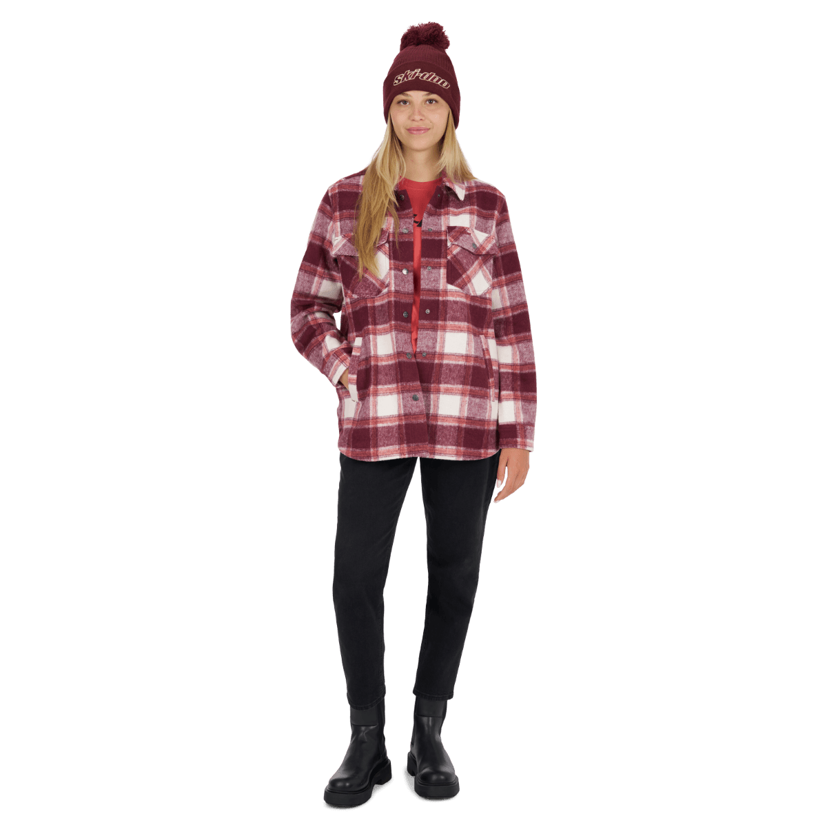 Ski-Doo Women's Plaid Overshirt — photo 4
