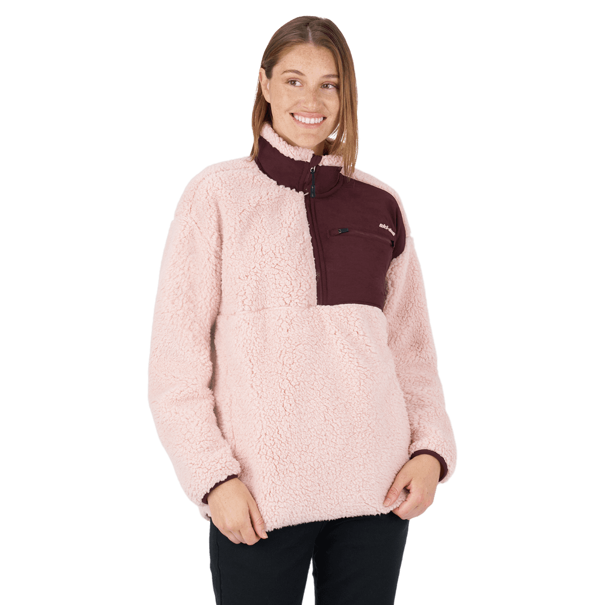Ski-Doo Women's 1/4 zip Sherpa Fleece