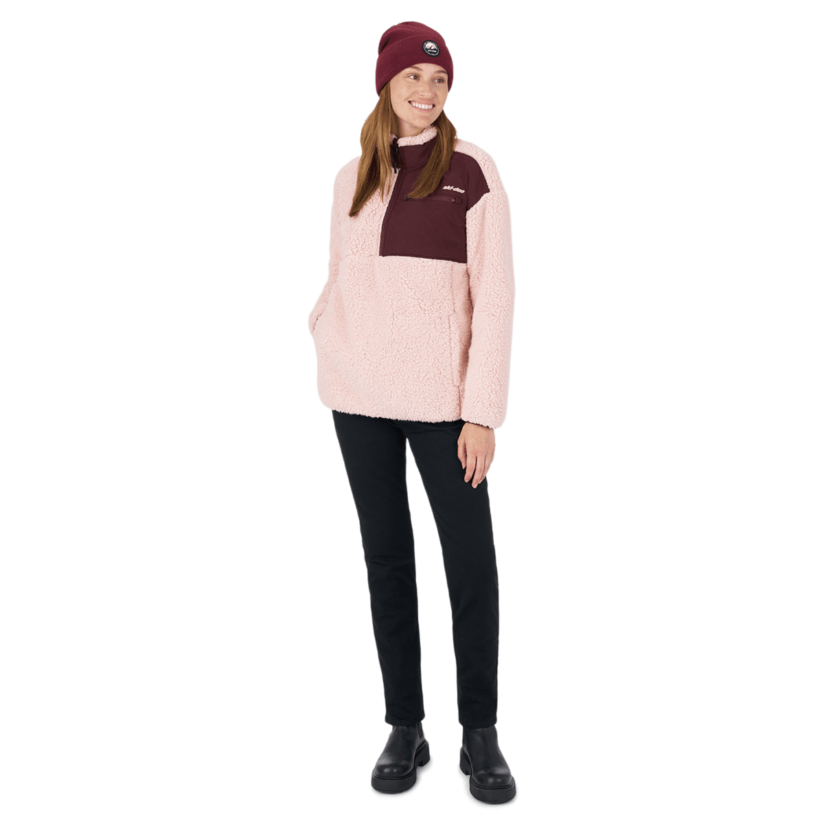 Ski-Doo Women's 1/4 zip Sherpa Fleece — photo 5