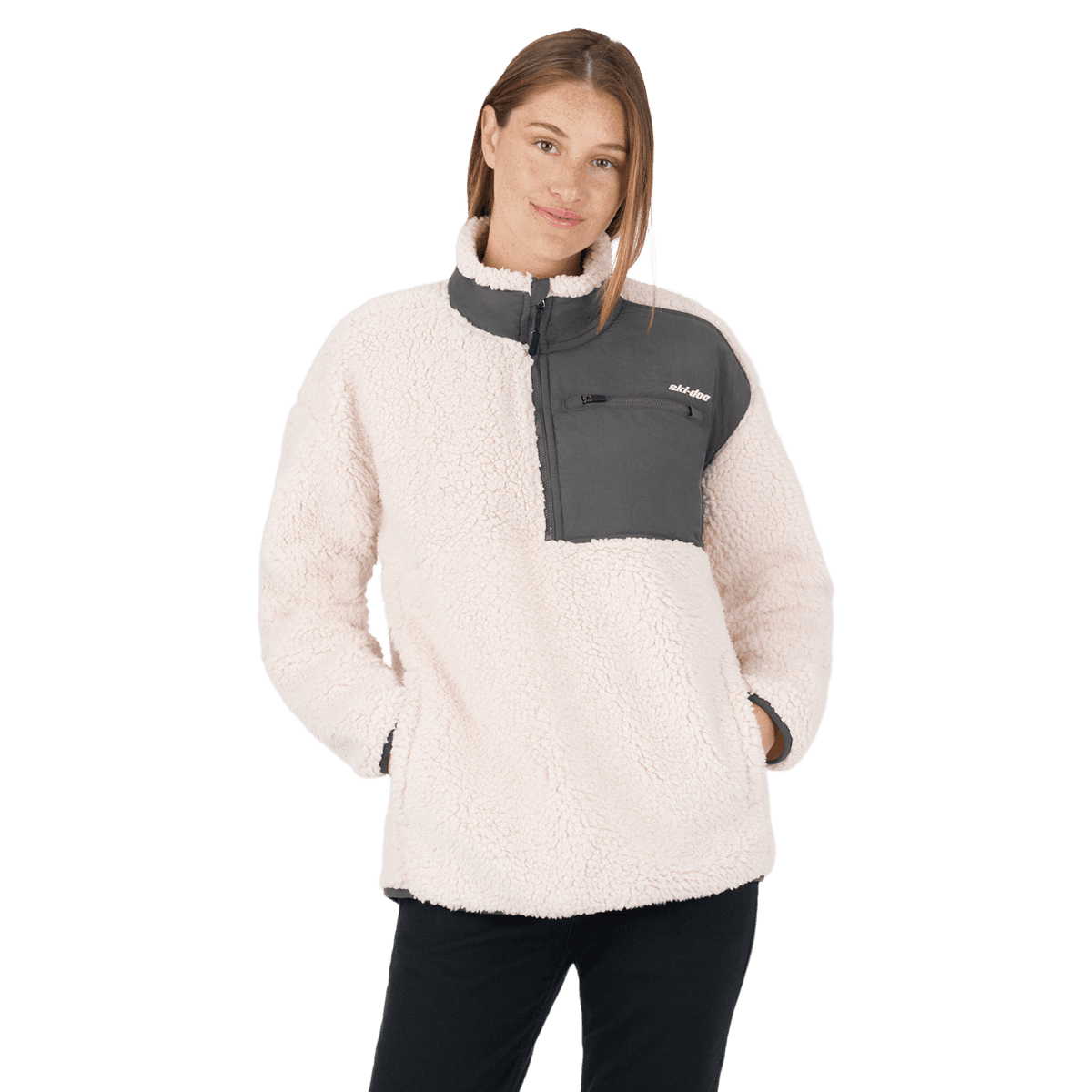 Ski-Doo Women's 1/4 zip Sherpa Fleece — photo 2
