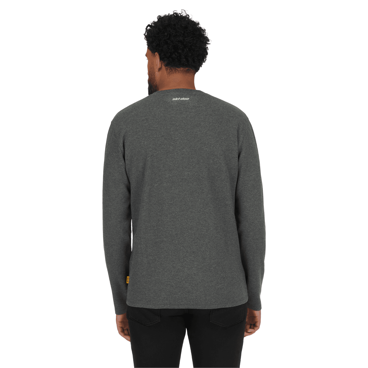 Ski-Doo Men's Waffle Knit Thermal Long Sleeve Henley — photo 2