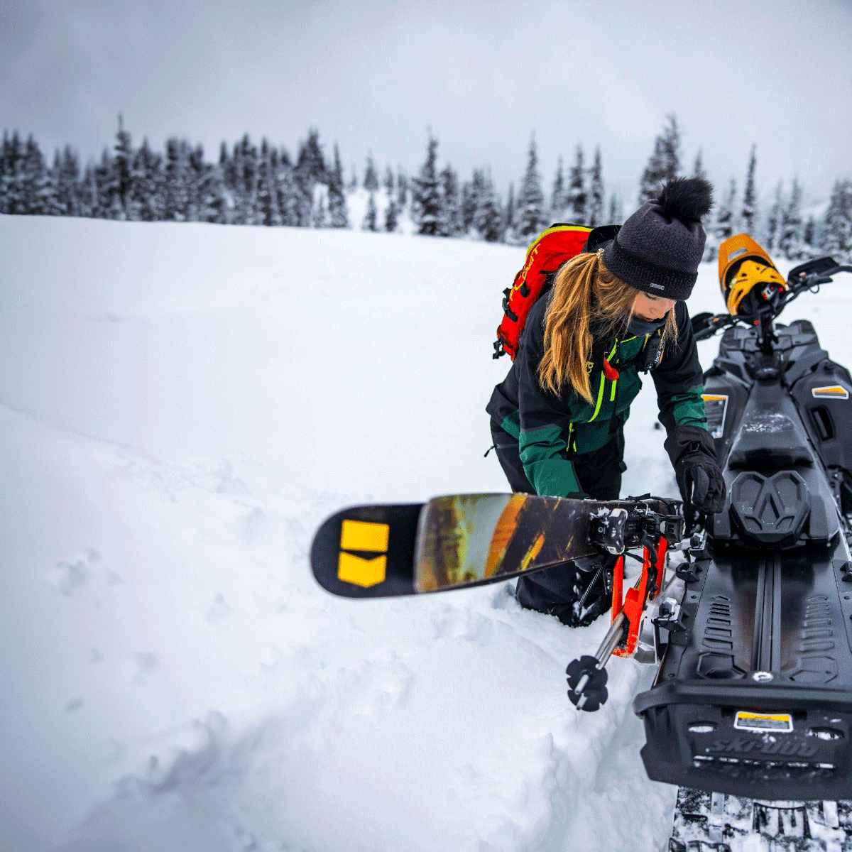 Ski-Doo LinQ Snowboard/Ski Rack — photo 5