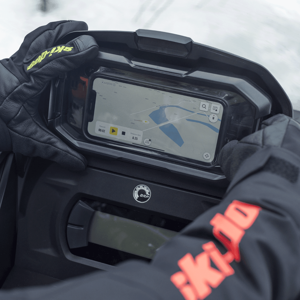 Rallonge de boîte à gants / Ensemble de fixation pour GPS Ski-Doo (5 L) — photo 4