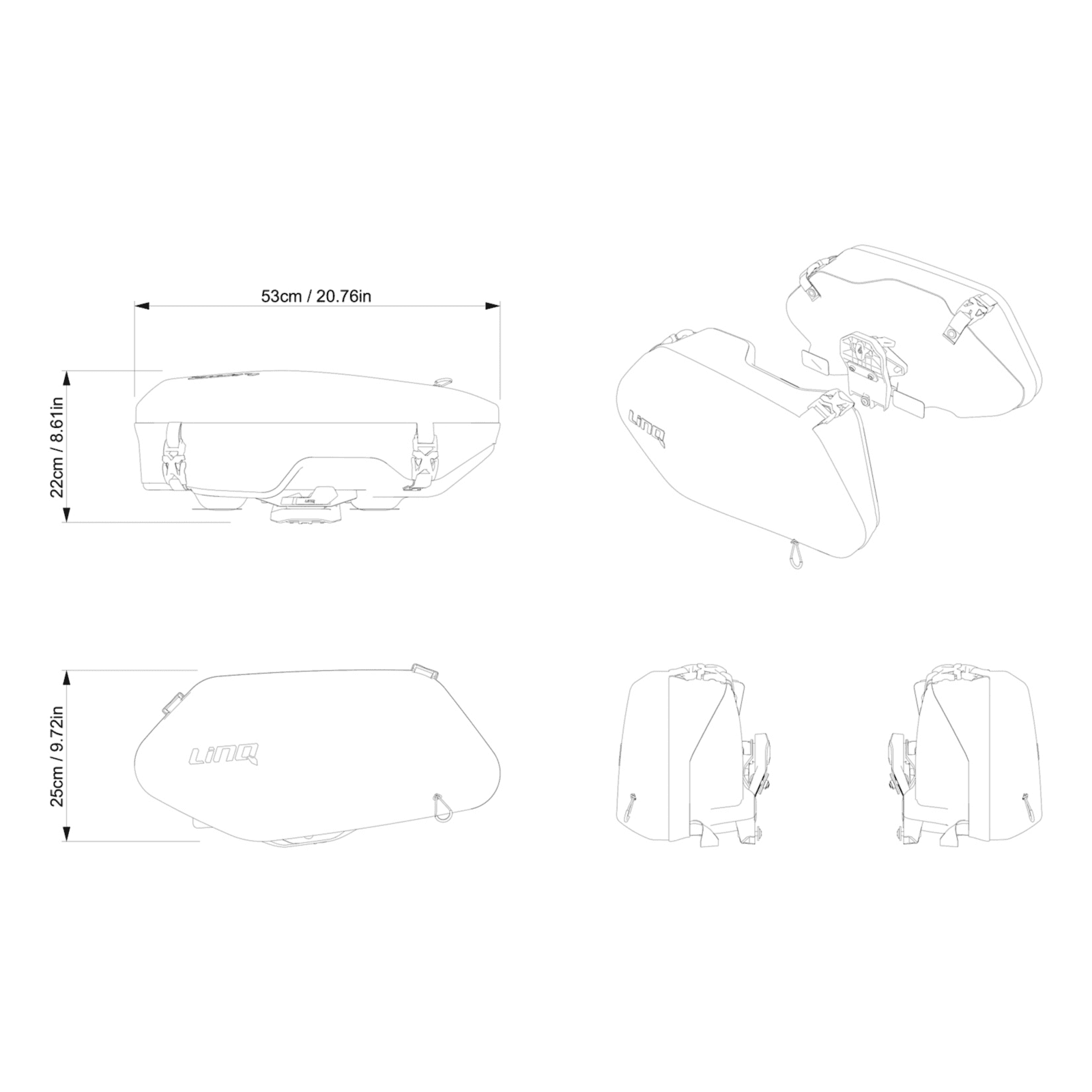 Sacoches LinQ Ski-Doo (23 L) — photo 6