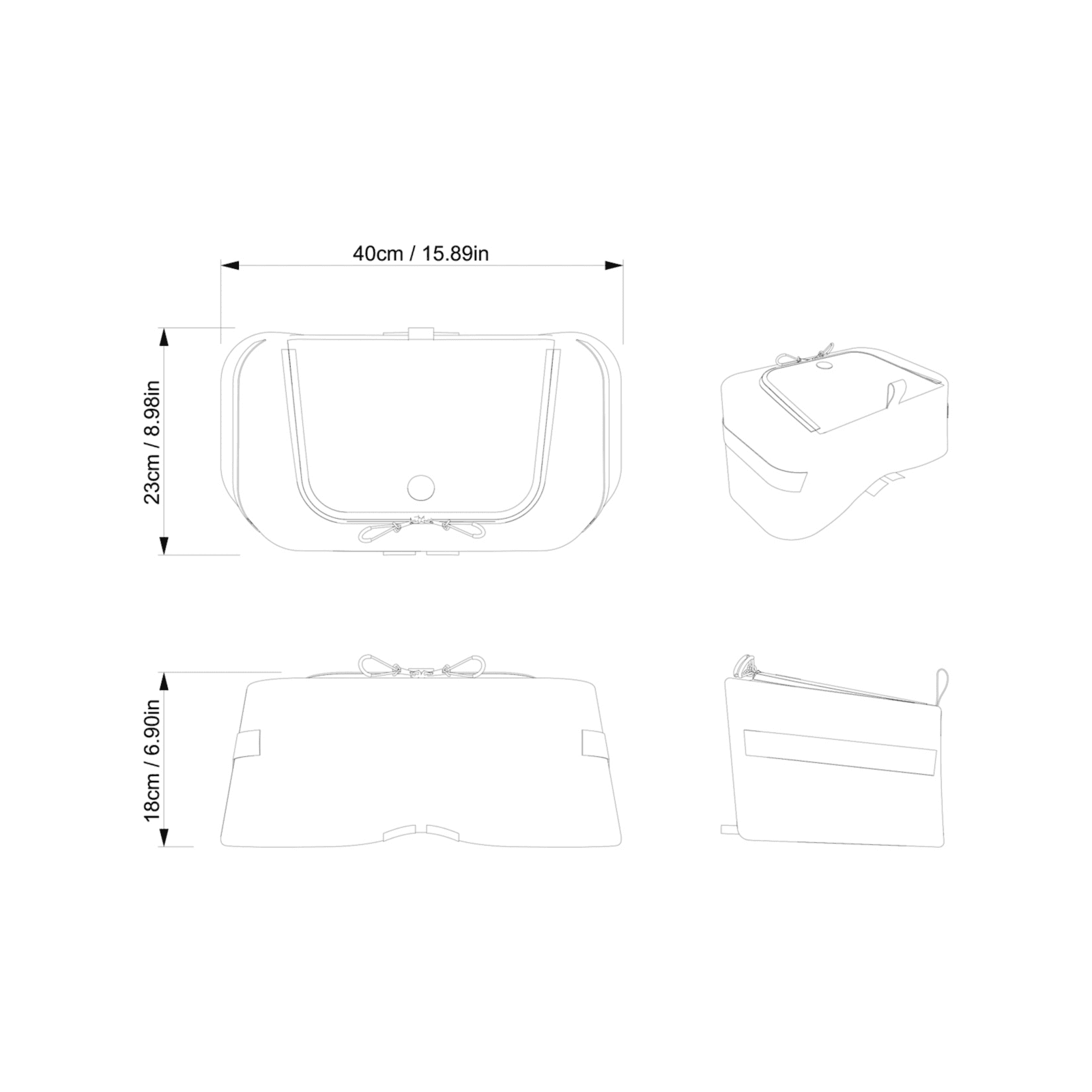 Ski-Doo 3 US Gal (11 L) Underseat Storage Bag — photo 7