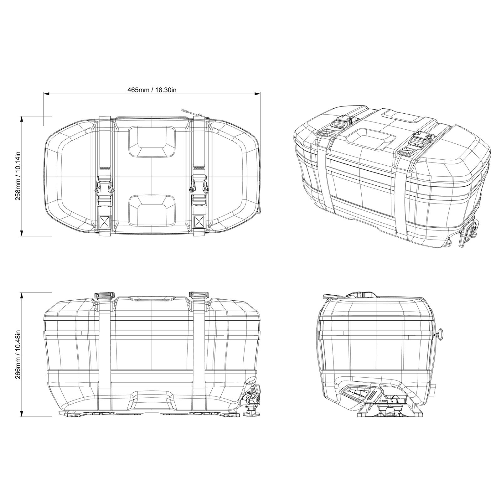 Ski-Doo Sac extensible LinQ (17 L) — photo 3