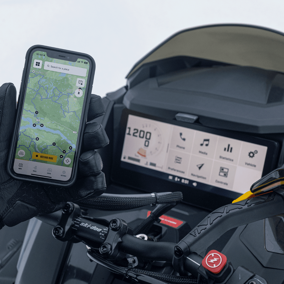 Ski-Doo GPS Module With Group Ride — photo 4