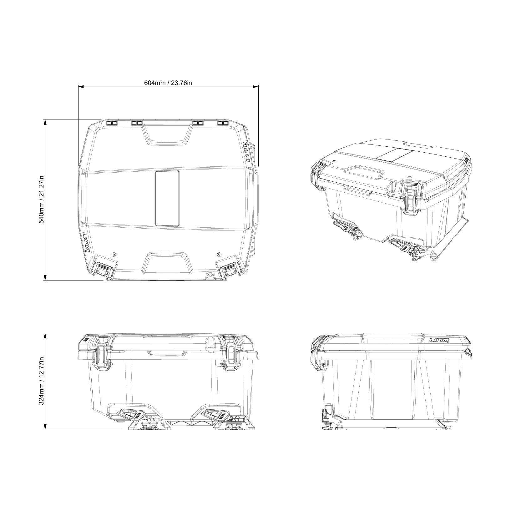 Ski-Doo Can-Am Defender LinQ 15.9 US Gal (60 L) Sport Utilty Cargo Box — photo 3