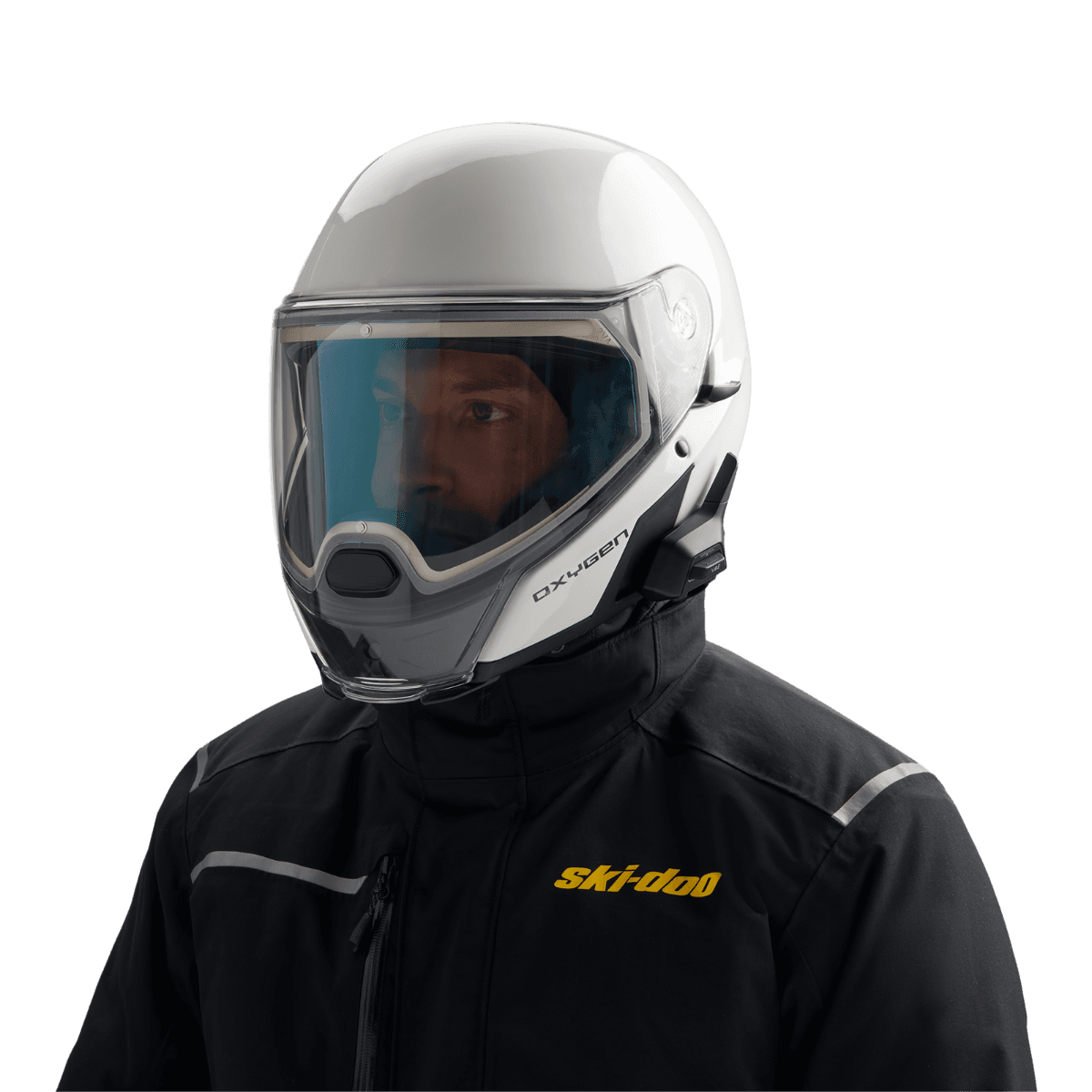 Casque chauffant Ski-Doo Oxygen Flow avec visière électrique (DOT) — photo 2