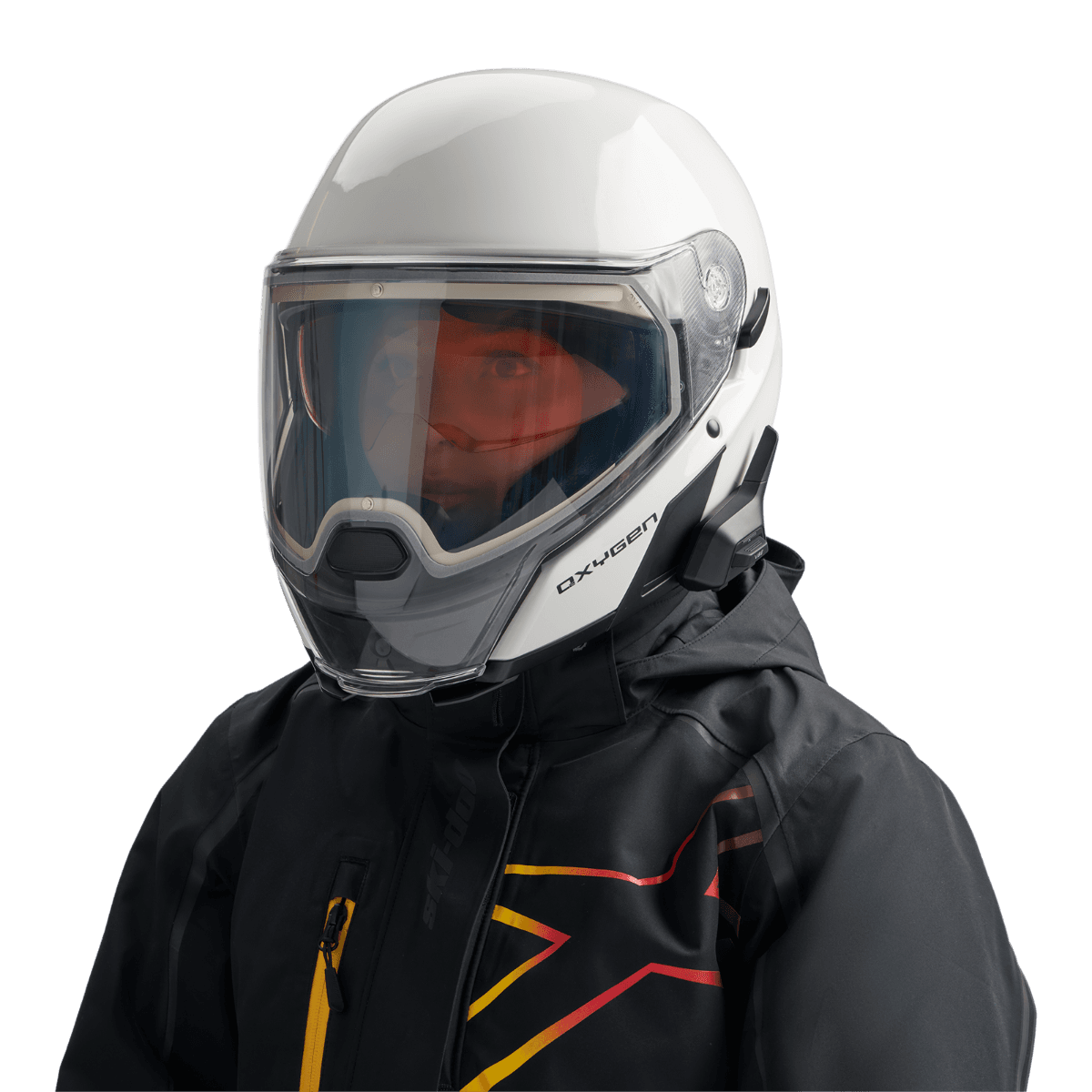 Casque chauffant Ski-Doo Oxygen Flow avec visière électrique (DOT) — photo 3