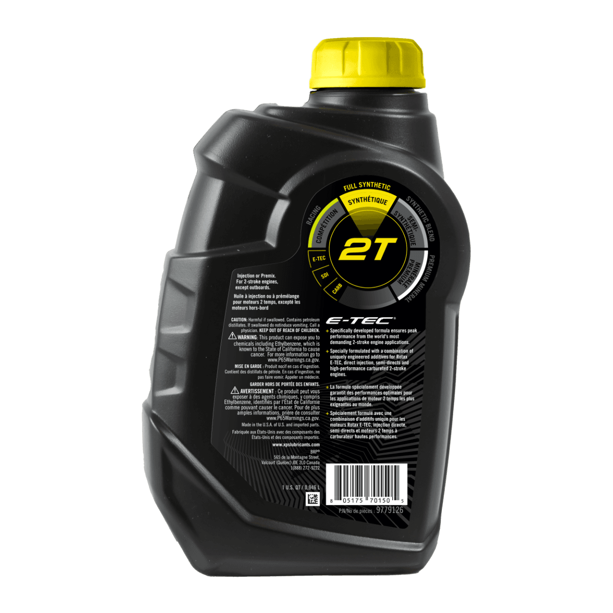 Ski-Doo XPS 2T E-TEC Synthetic Oil (1 QT / 0.9 L)* — photo 2