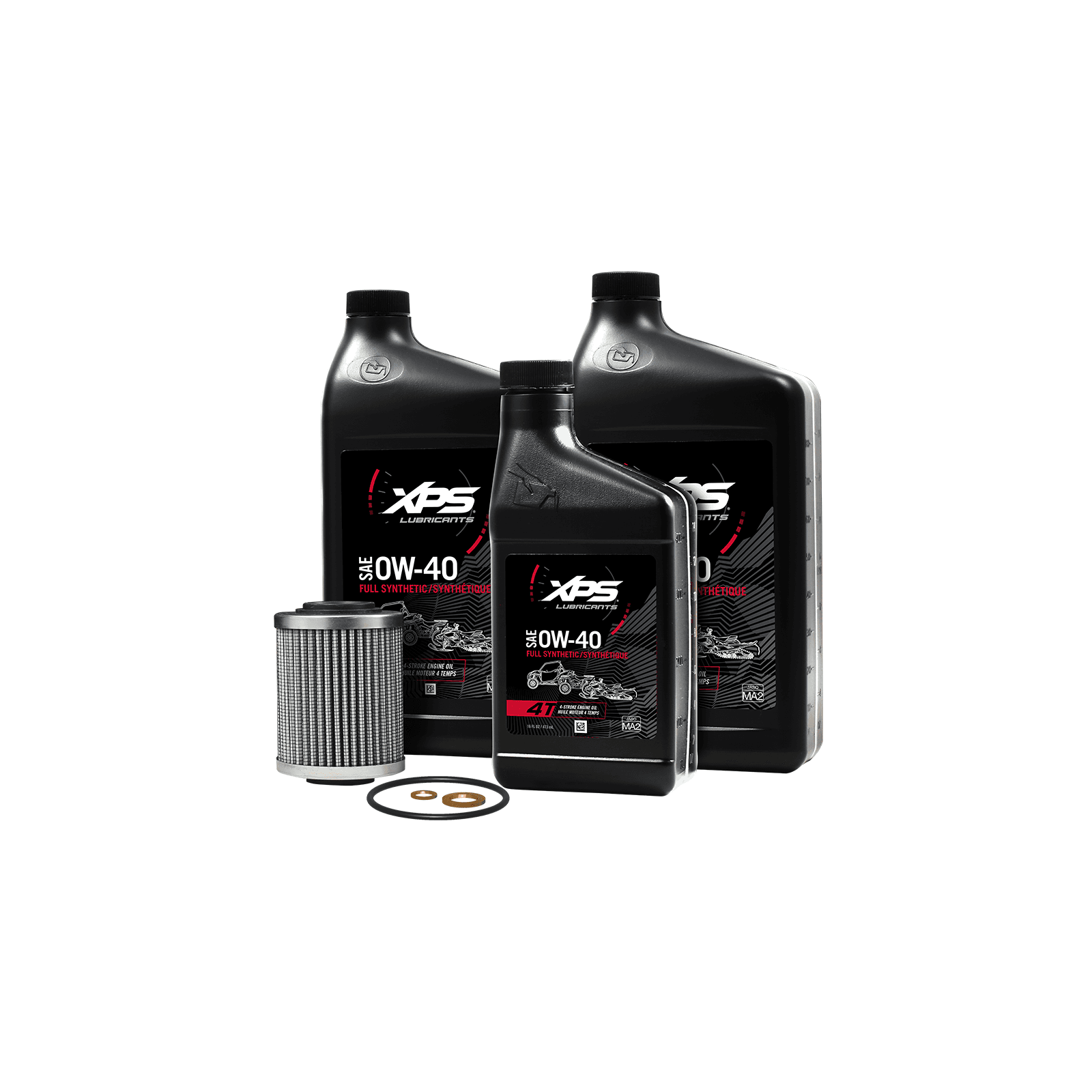 Ski-Doo Ensemble de changement d'huile synthétique 4T 0W-40 XPS pour moteur Rotax 600 ACE* — photo 2