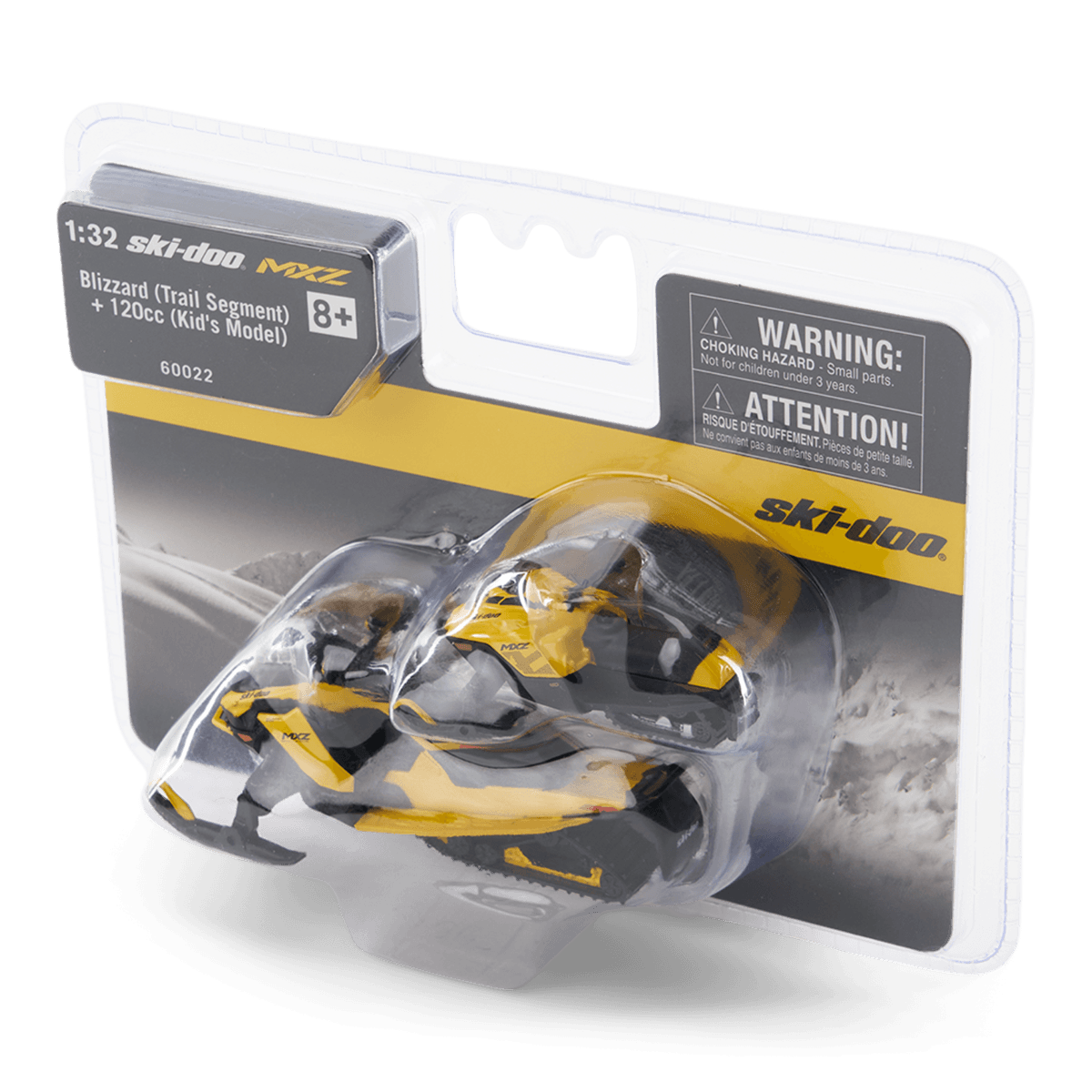 Ski-Doo 1:32 MXZ Blizzard & MXZ 120cc Kid's Yellow Snowmobiles / Yellow / Onesize — photo 4