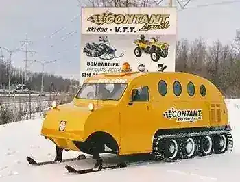 The famous Contant snowmobile car, a well-known mechanical toy