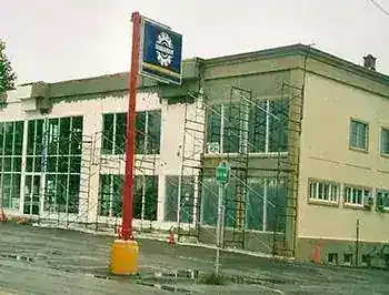 A Contant dealership mid-construction
