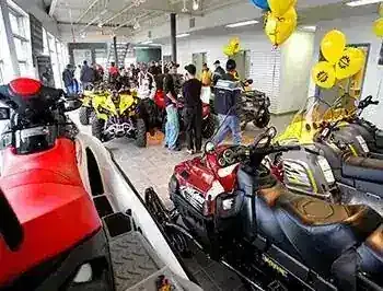 An opening event featuring ATVs and side-by-sides