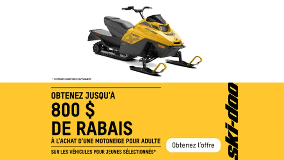 Get up to $800 off a 2026 youth Ski-Doo when you buy an adult snowmobile
