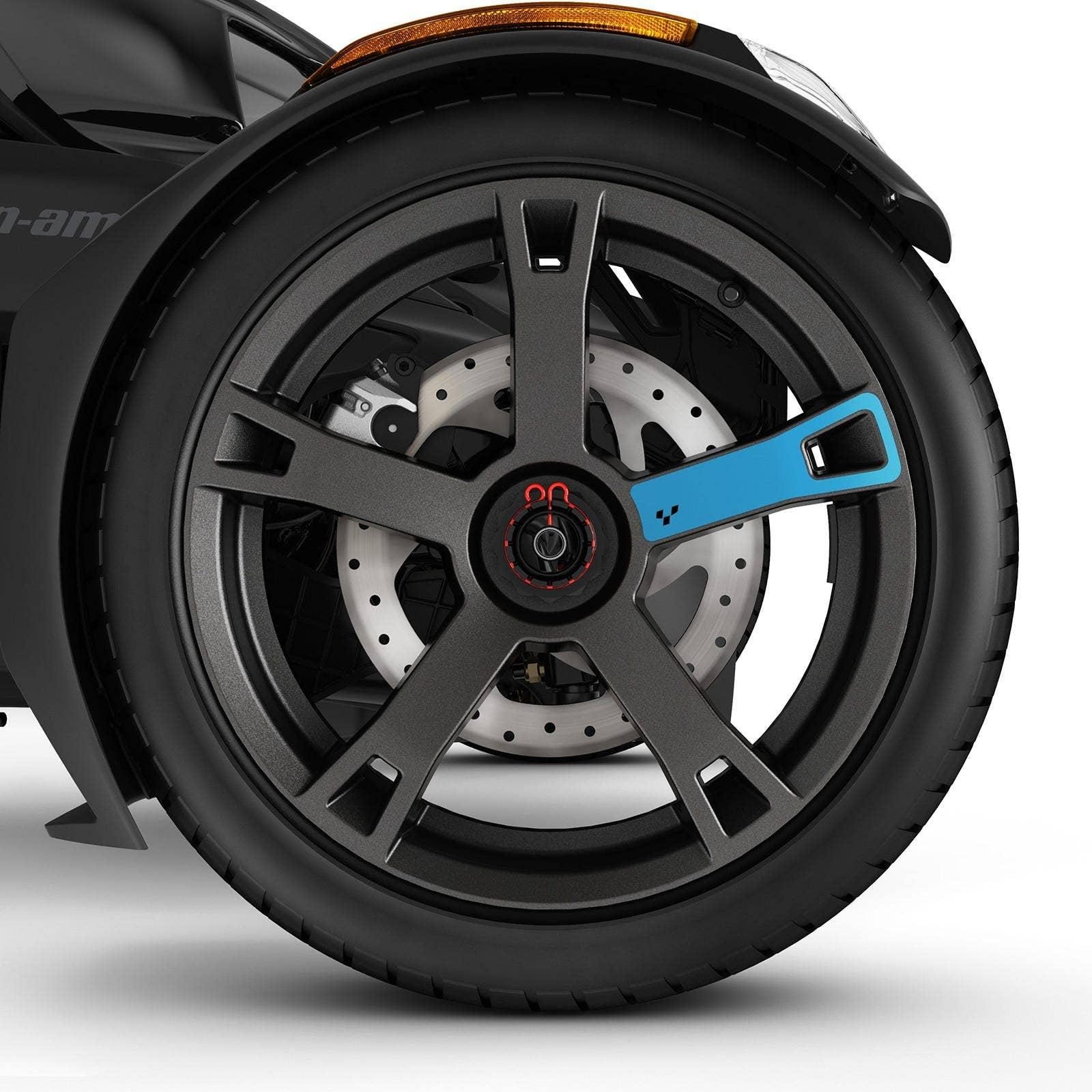 Décalques pour roues - Blanc Immortel Can-Am Ryker / Bleu brume