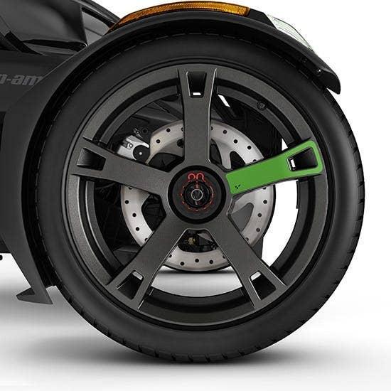 Décalques pour roues - Blanc Immortel Can-Am Ryker / Vert supersonique