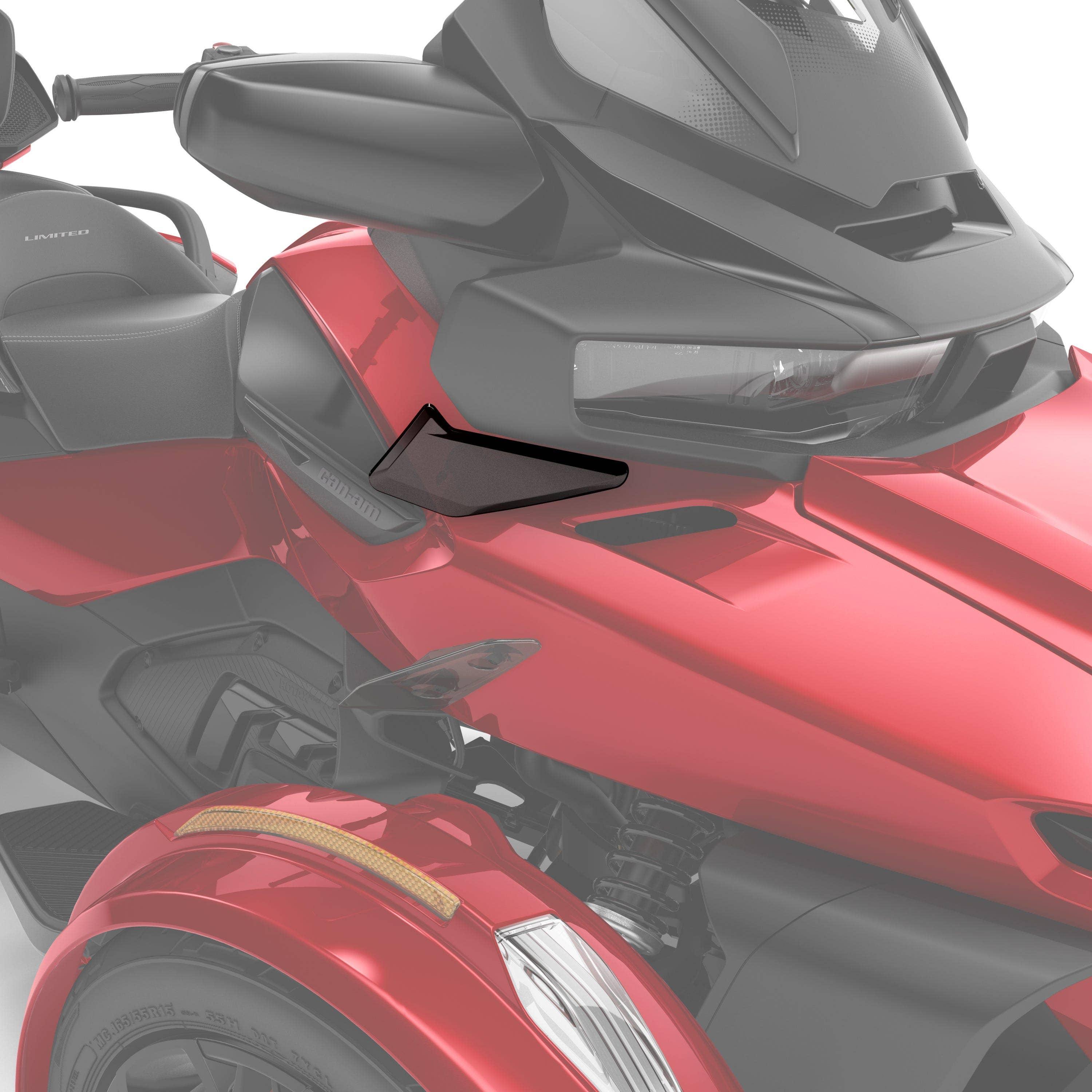 Adjustable side wind deflectors - Upper Can-Am Spyder
