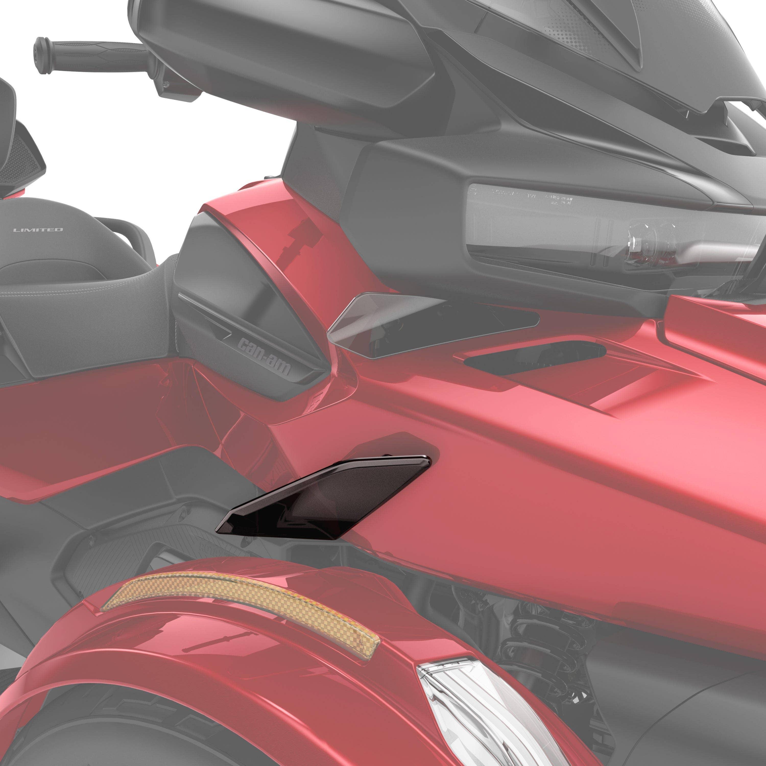 Adjustable side wind deflectors - Lower Can-Am Spyder